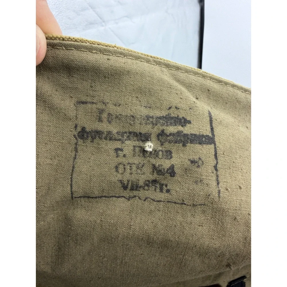 Vintage Soviet Russian Military Medic Messenger Bag Unisex OS Olive Red Cross